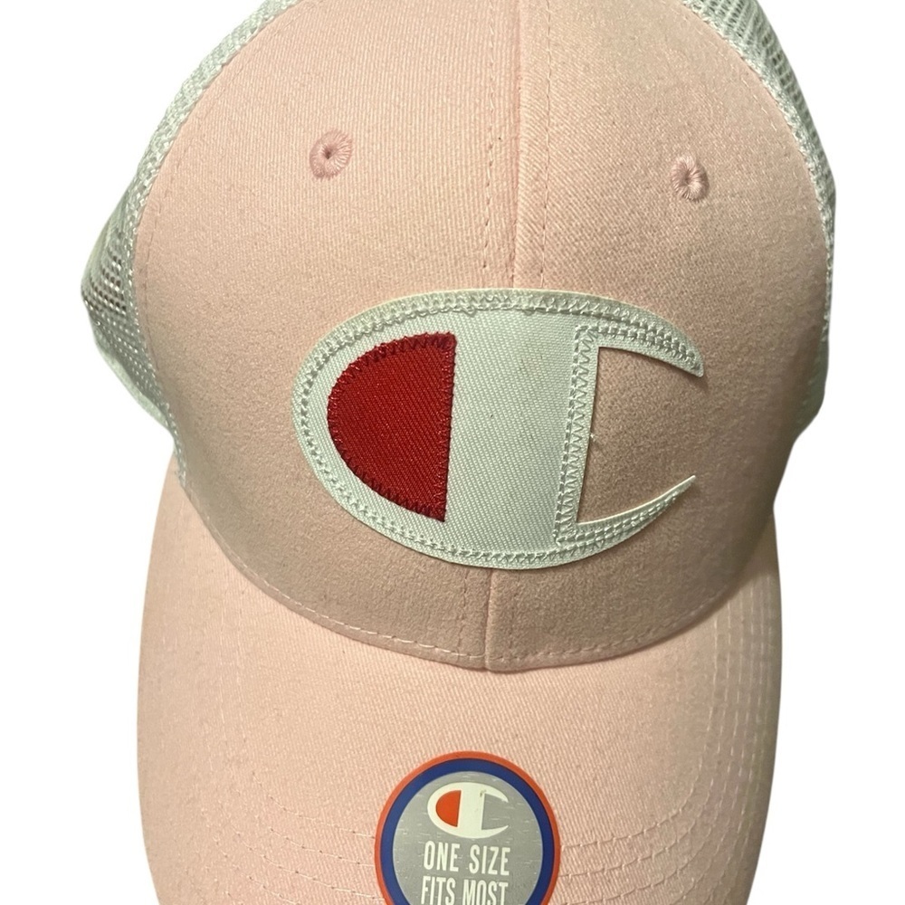 Champion Kids' Pink and Red Logo Hat